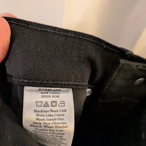 Everlane Black Tall High Rise Skinny Jeans NWT 23 - Picture 11 of 11